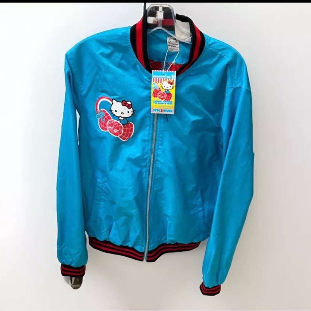 2019 Hello Kitty 45th Ann - Friends Around The World Tour - Bomber Jacket Size L